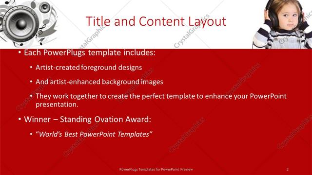 Title and Content presentation slide layout