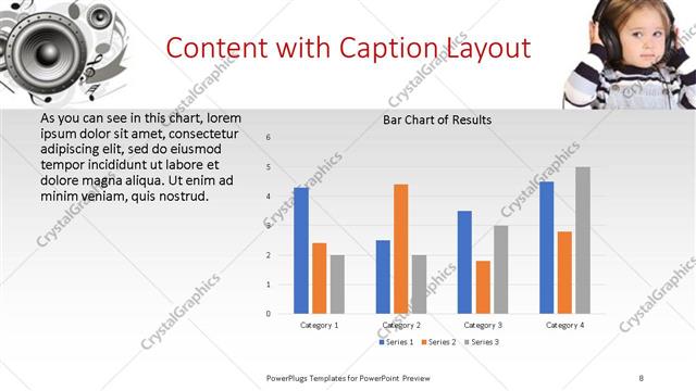 Content with Caption presentation slide layout