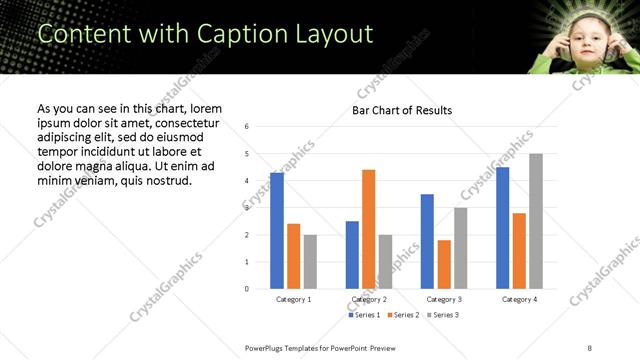 Content with Caption presentation slide layout