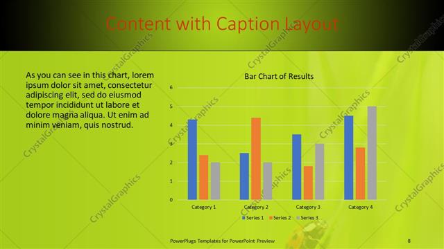 Content with Caption presentation slide layout