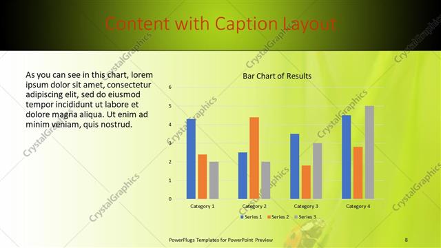 Content with Caption presentation slide layout