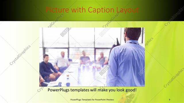 Picture with Caption presentation slide layout