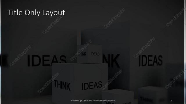 Title Only presentation slide layout