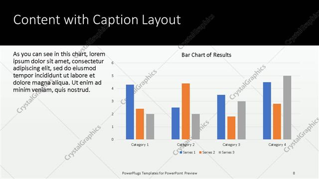 Content with Caption presentation slide layout