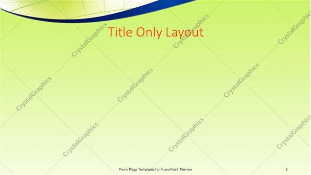 Title Only presentation slide layout