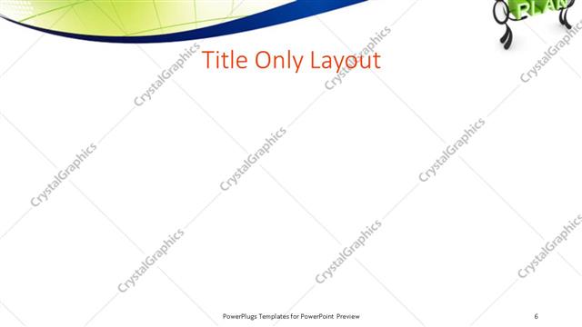 Title Only presentation slide layout