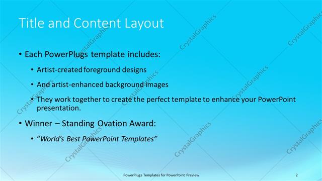 Title and Content presentation slide layout