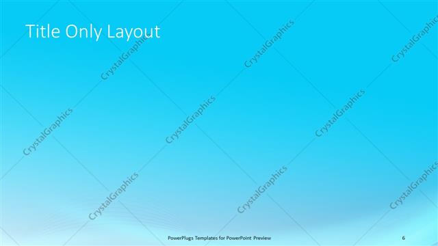 Title Only presentation slide layout