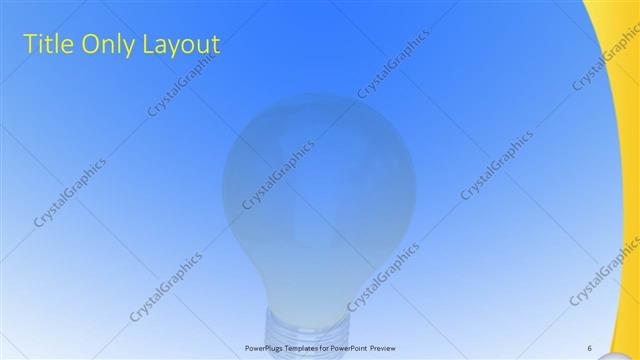 Title Only presentation slide layout