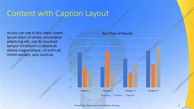 Content with Caption presentation slide layout