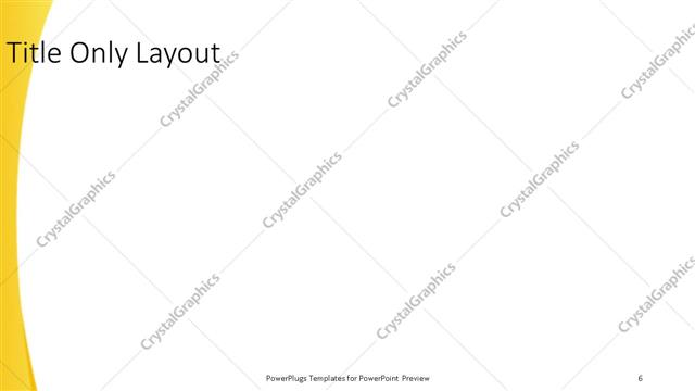 Title Only presentation slide layout