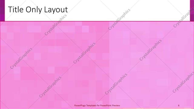 Title Only presentation slide layout