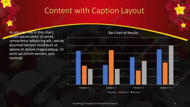 Content with Caption presentation slide layout