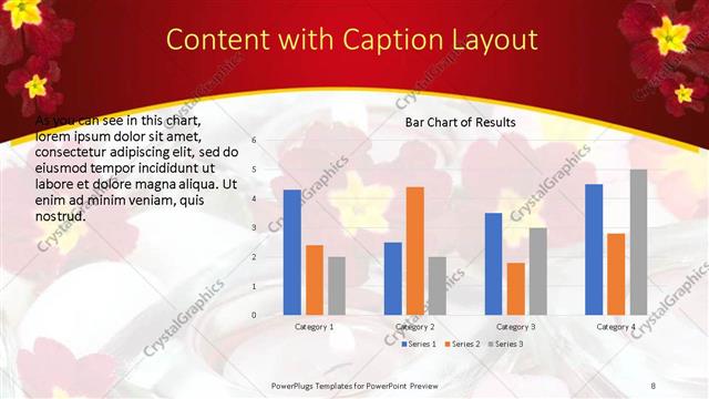 Content with Caption presentation slide layout