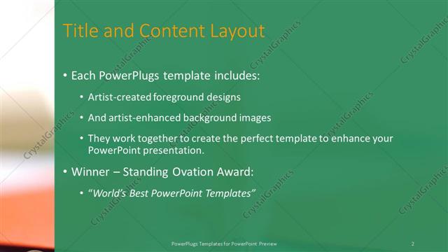 Title and Content presentation slide layout