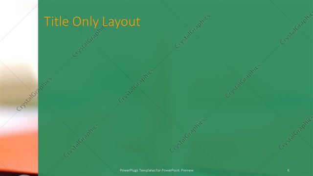 Title Only presentation slide layout