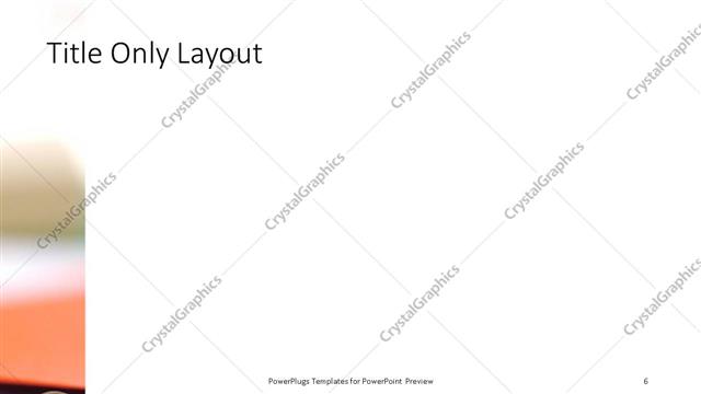 Title Only presentation slide layout