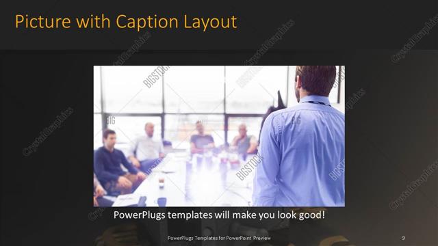 Picture with Caption presentation slide layout