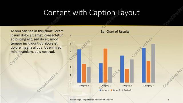 Content with Caption presentation slide layout