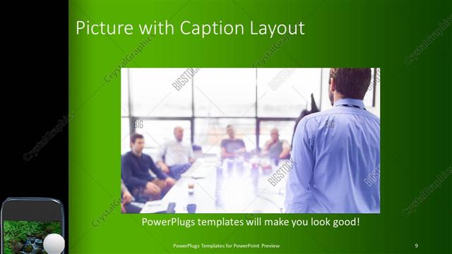 Picture with Caption presentation slide layout