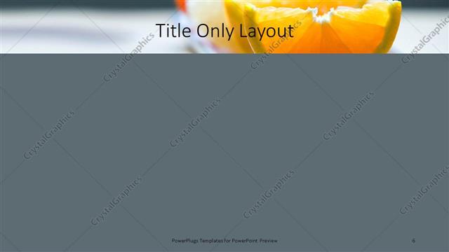 Title Only presentation slide layout