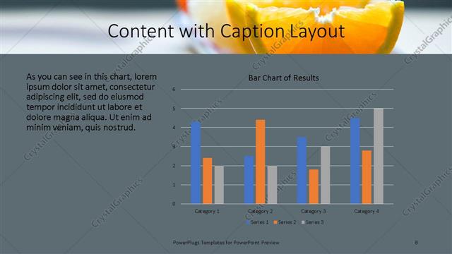 Content with Caption presentation slide layout