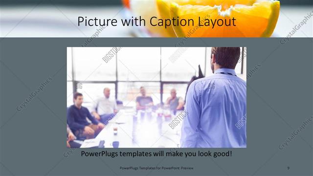 Picture with Caption presentation slide layout