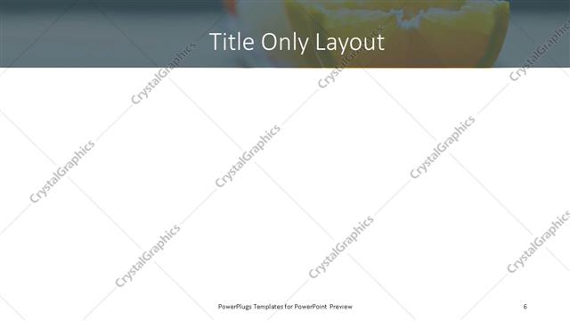 Title Only presentation slide layout