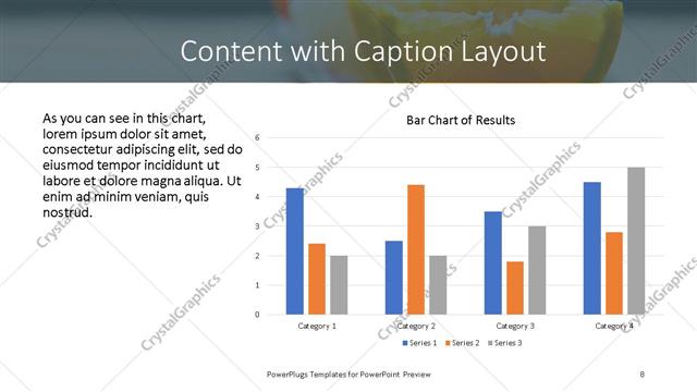 Content with Caption presentation slide layout