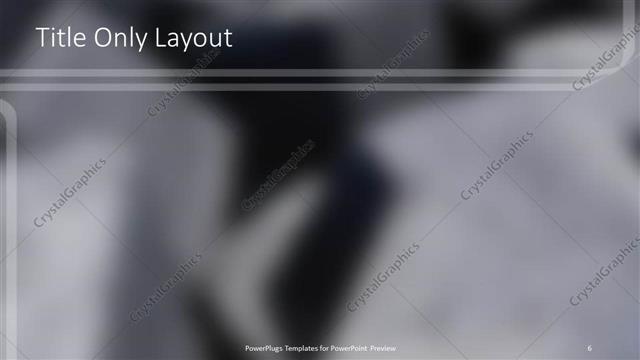 Title Only presentation slide layout