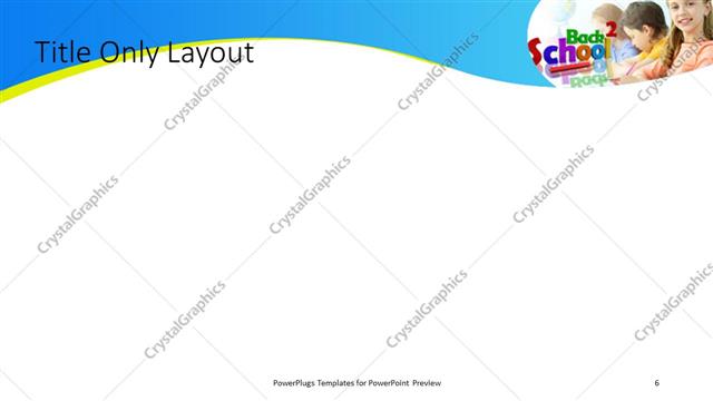 Title Only presentation slide layout