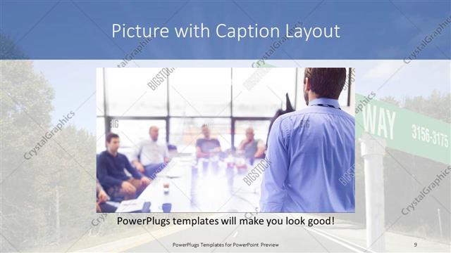 Picture with Caption presentation slide layout