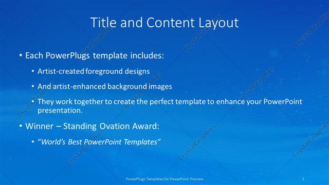 Title and Content presentation slide layout