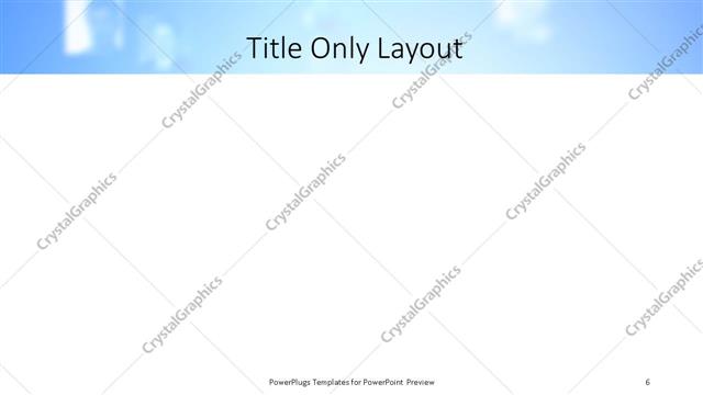 Title Only presentation slide layout