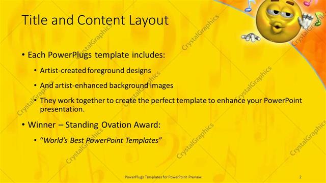 Title and Content presentation slide layout