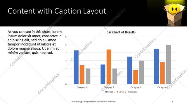Content with Caption presentation slide layout