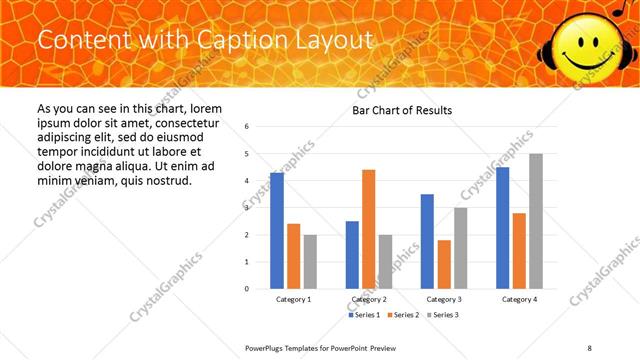 Content with Caption presentation slide layout