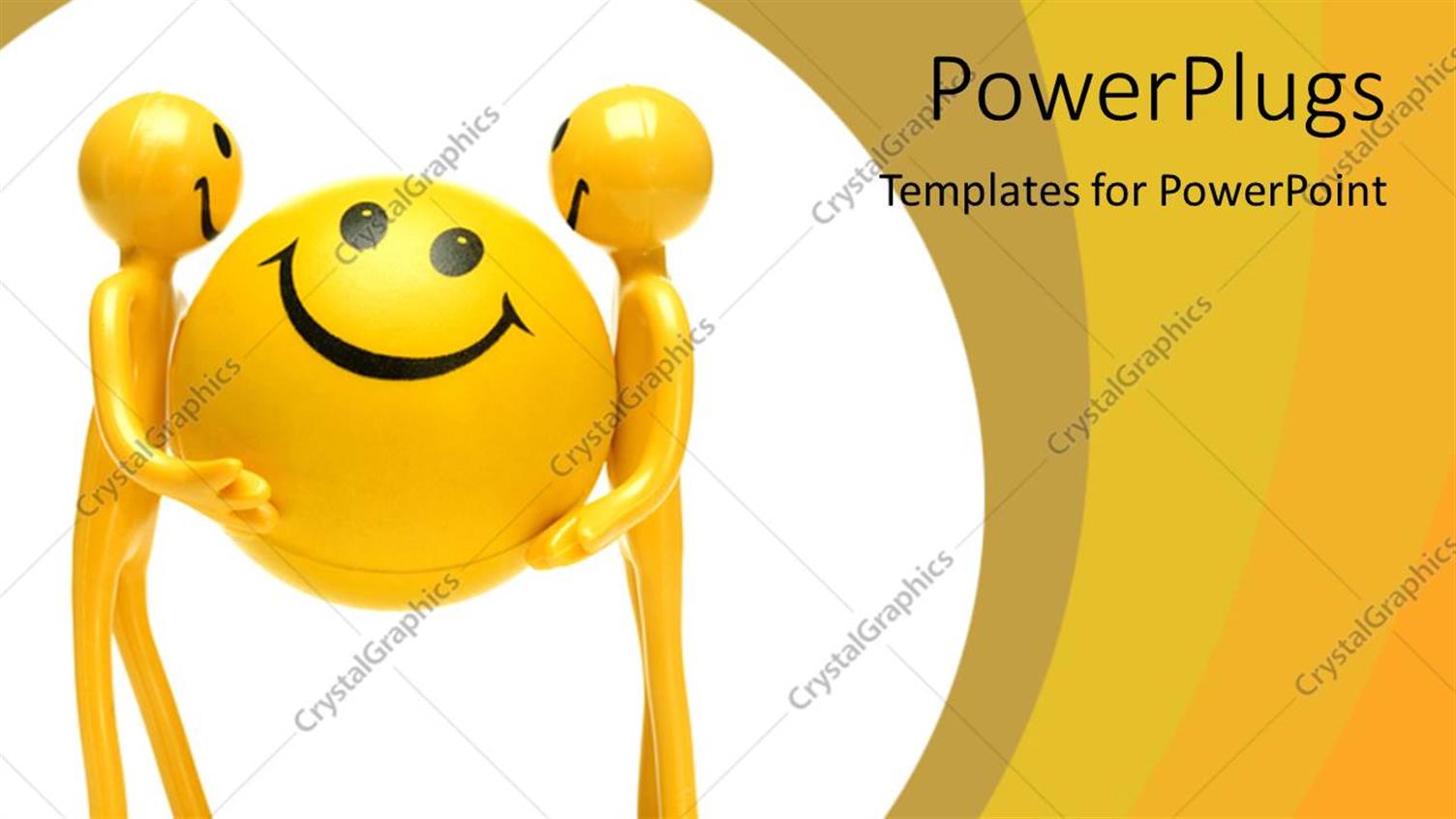 Featuring Smiley Figures Holding large Smiley Ball