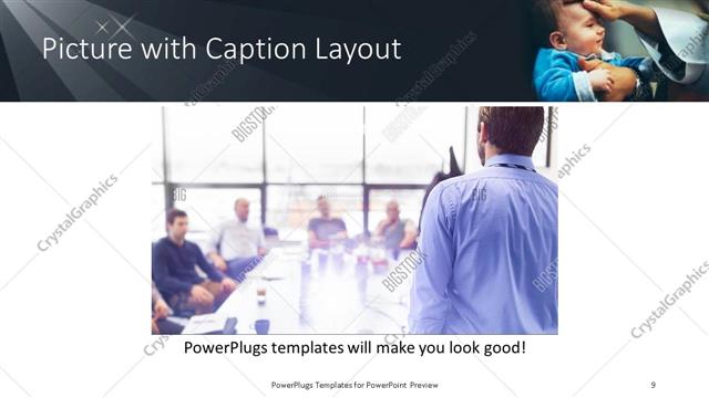 Picture with Caption presentation slide layout