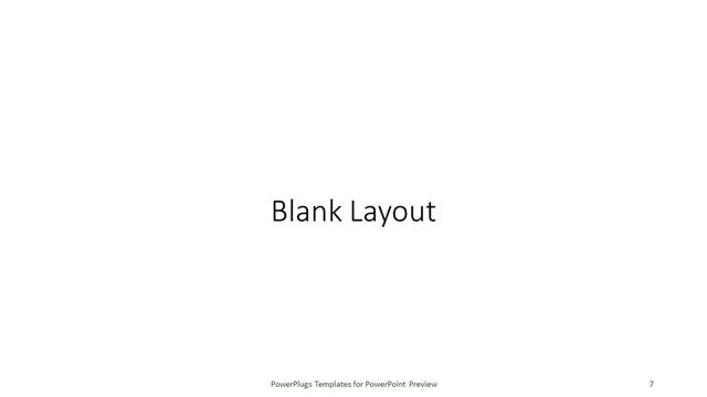 Blank presentation slide layout
