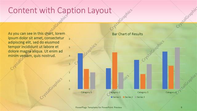 Content with Caption presentation slide layout