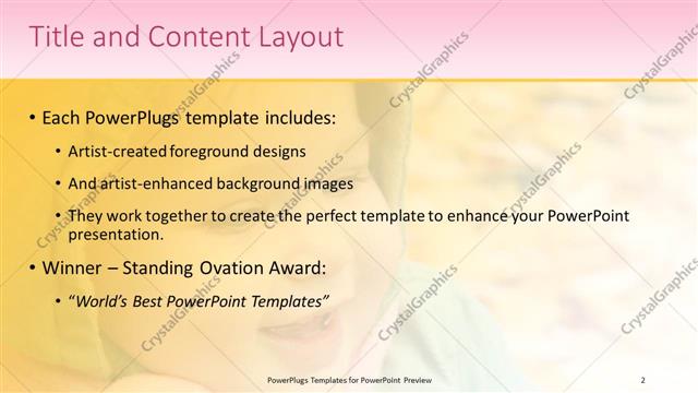 Title and Content presentation slide layout