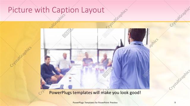 Picture with Caption presentation slide layout