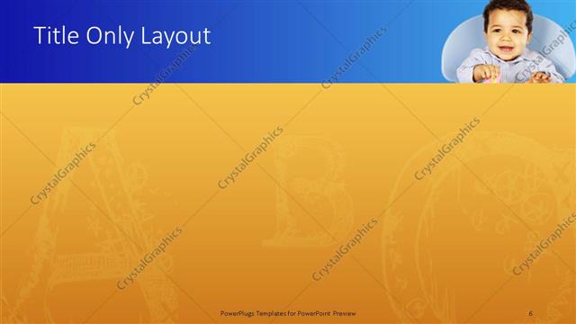 Title Only presentation slide layout