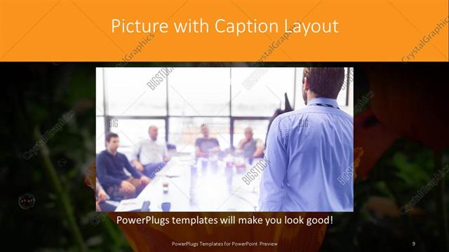 Picture with Caption presentation slide layout
