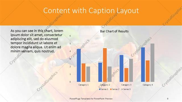 Content with Caption presentation slide layout
