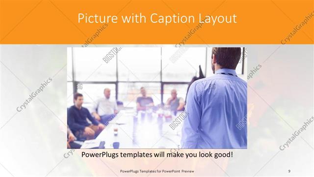 Picture with Caption presentation slide layout