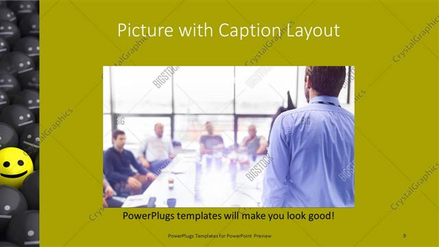 Picture with Caption presentation slide layout