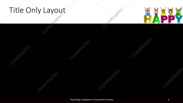 Title Only presentation slide layout