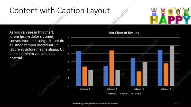 Content with Caption presentation slide layout